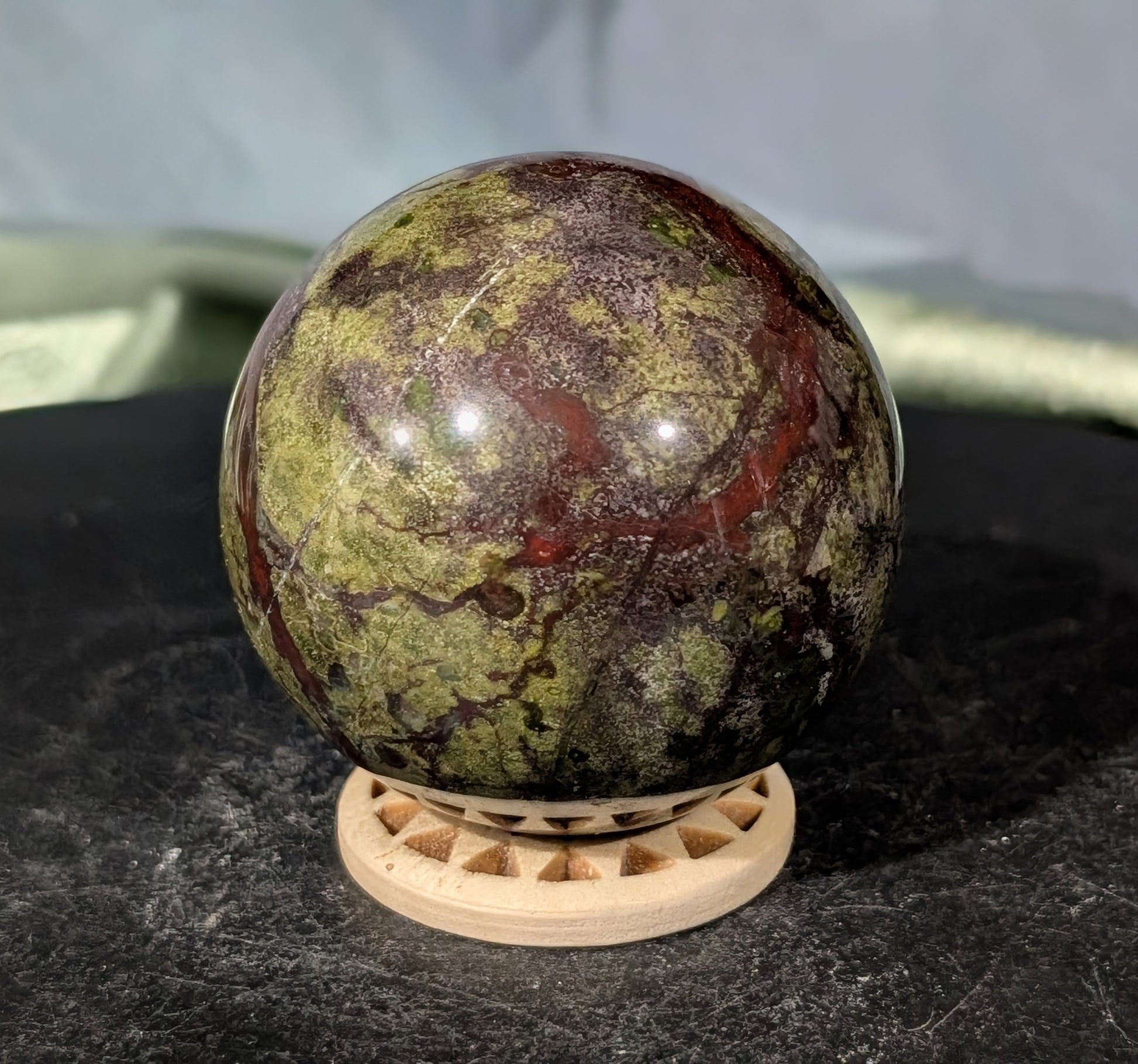 Dragon Bloodstone Sphere