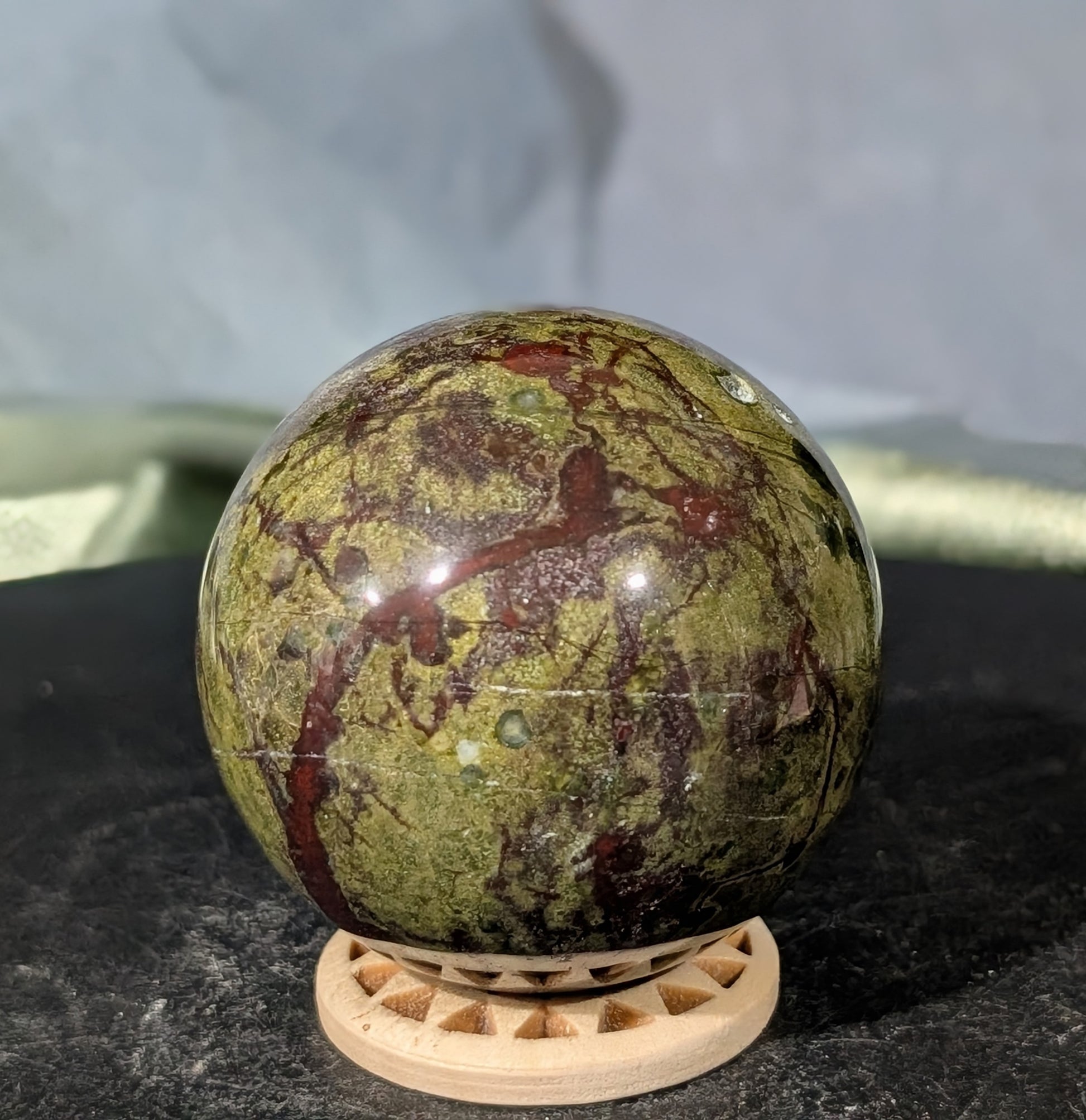 Dragon Bloodstone Sphere