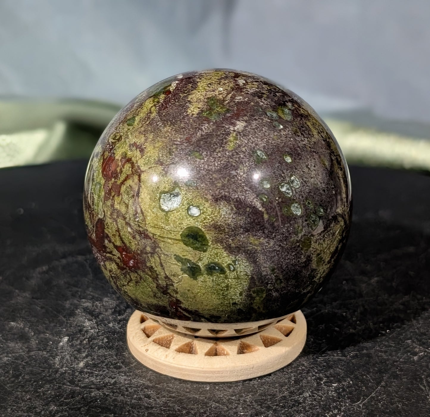 Dragon Bloodstone Sphere