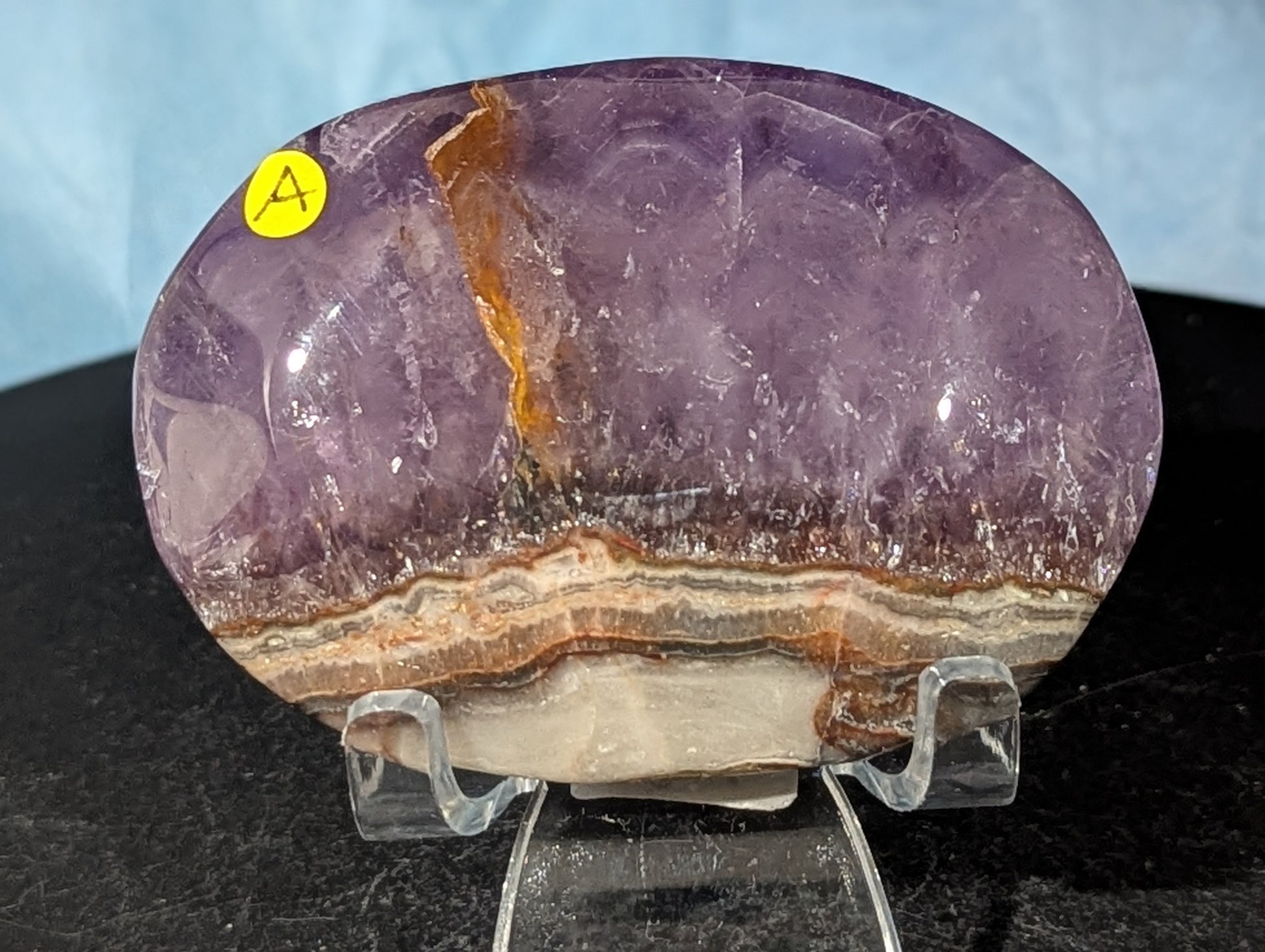 Dream Amethyst Palm Stone