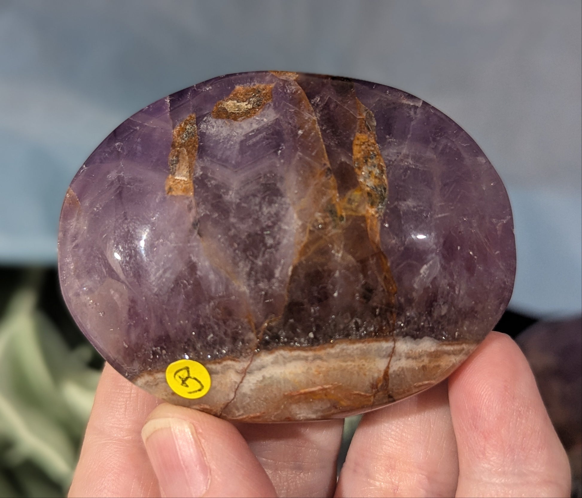 Dream Amethyst Palm Stone