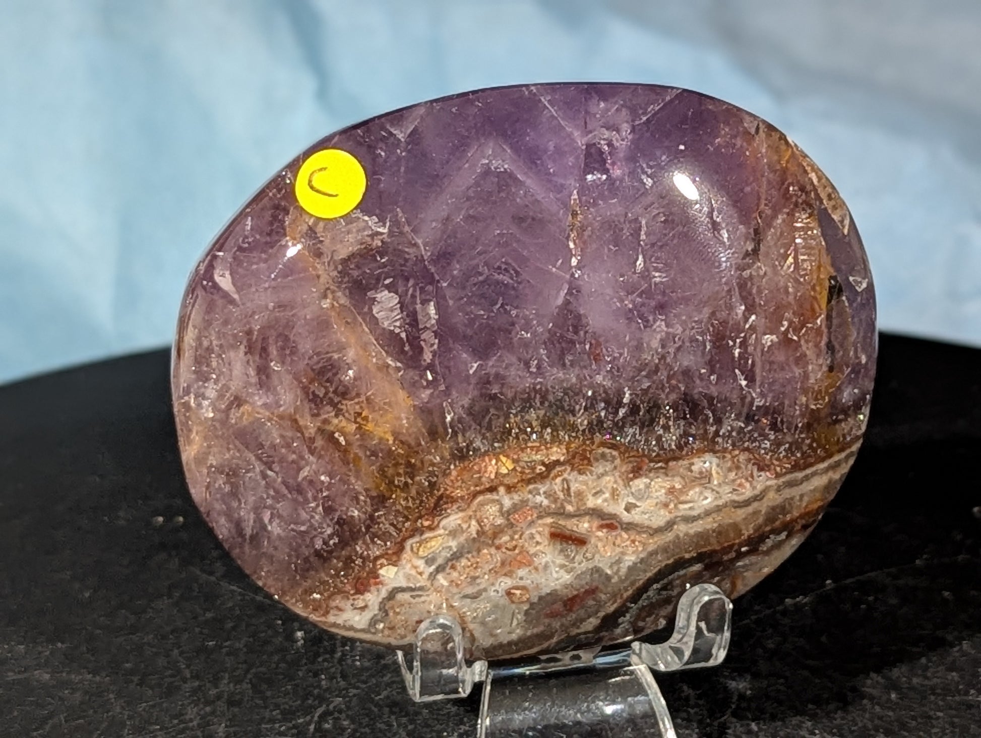 Dream Amethyst Palm Stone