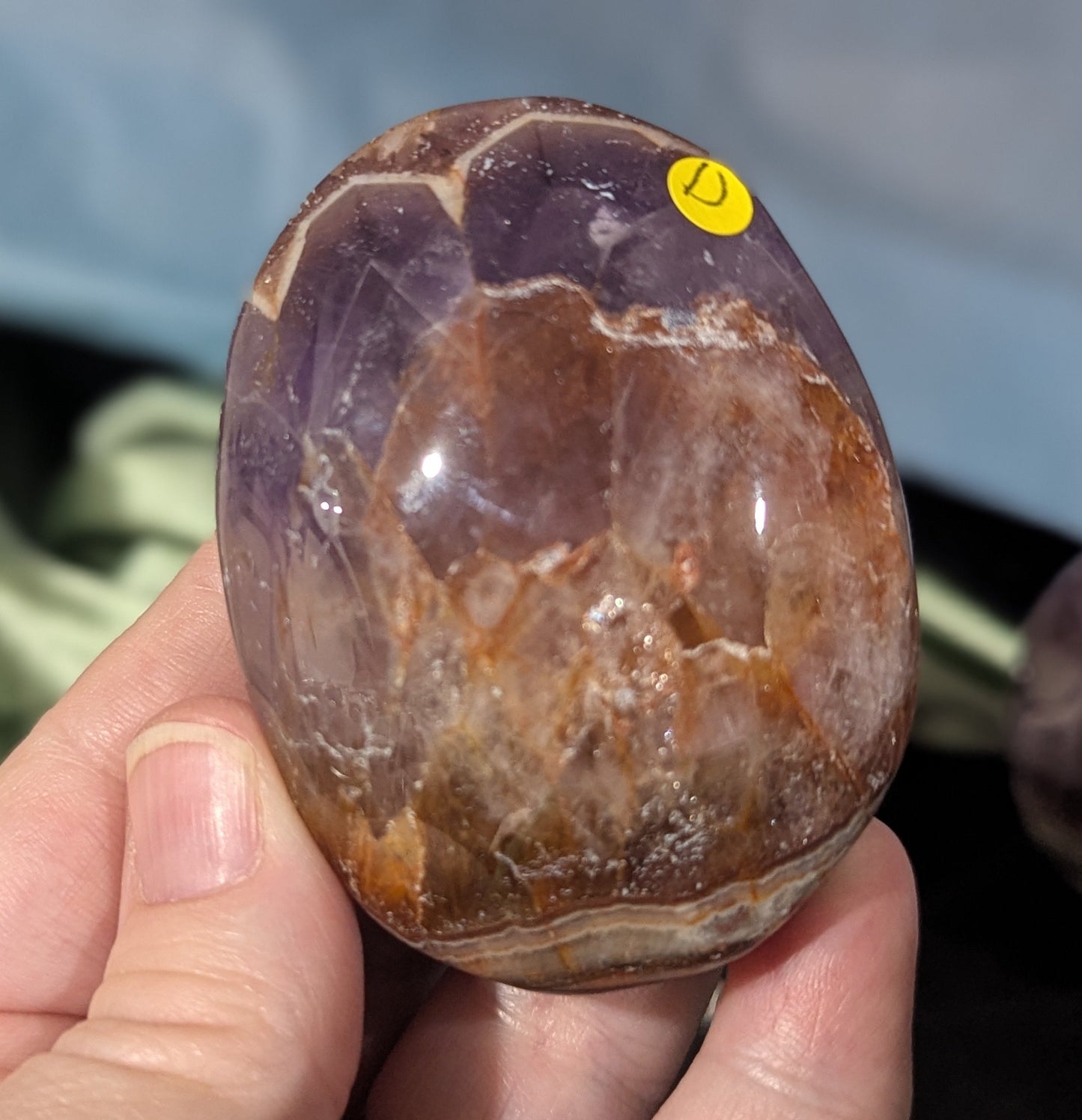 Dream Amethyst Palm Stone