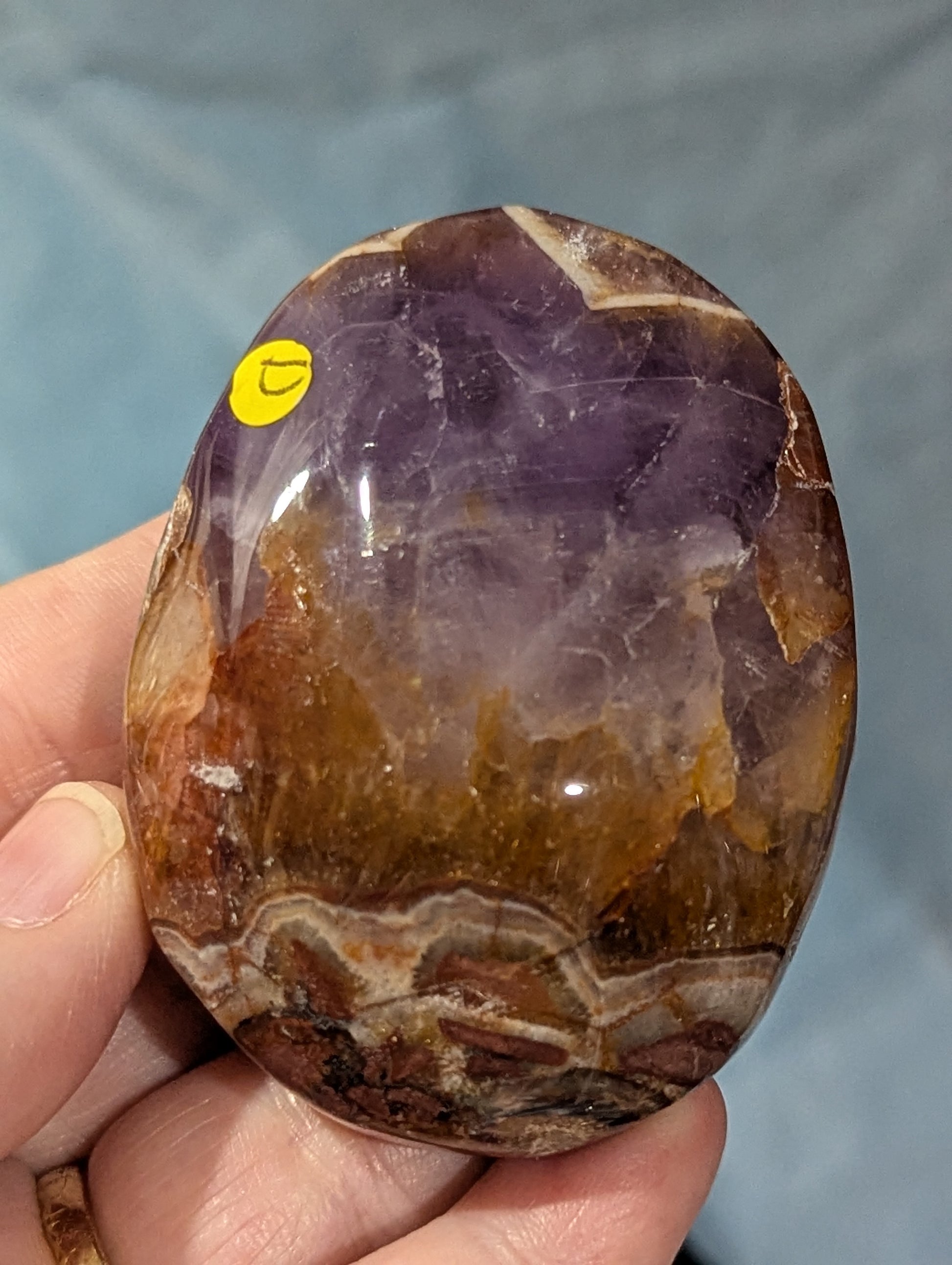 Dream Amethyst Palm Stone