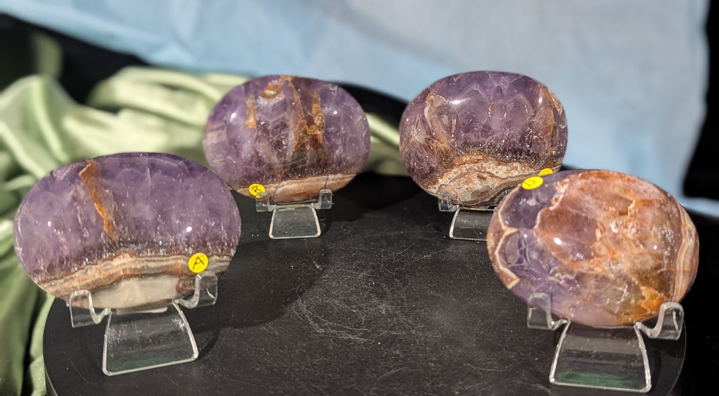 Dream Amethyst Palm Stones