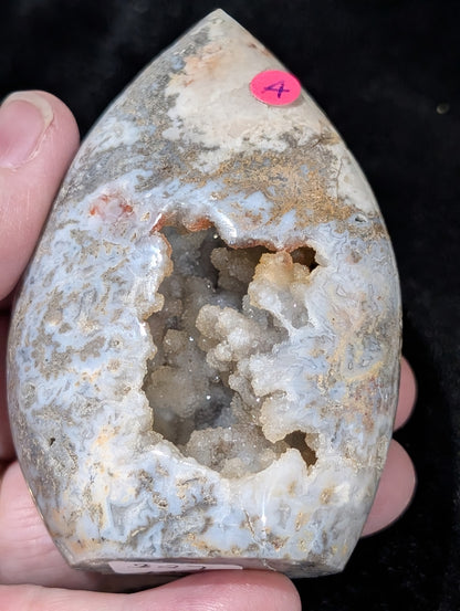 Druzy Indonesian Blue Moss Agate Freeform 1A3