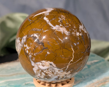 Druzy Maligano Jasper Sphere