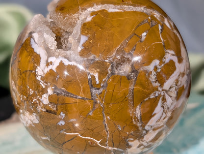 Druzy Maligano Jasper Sphere
