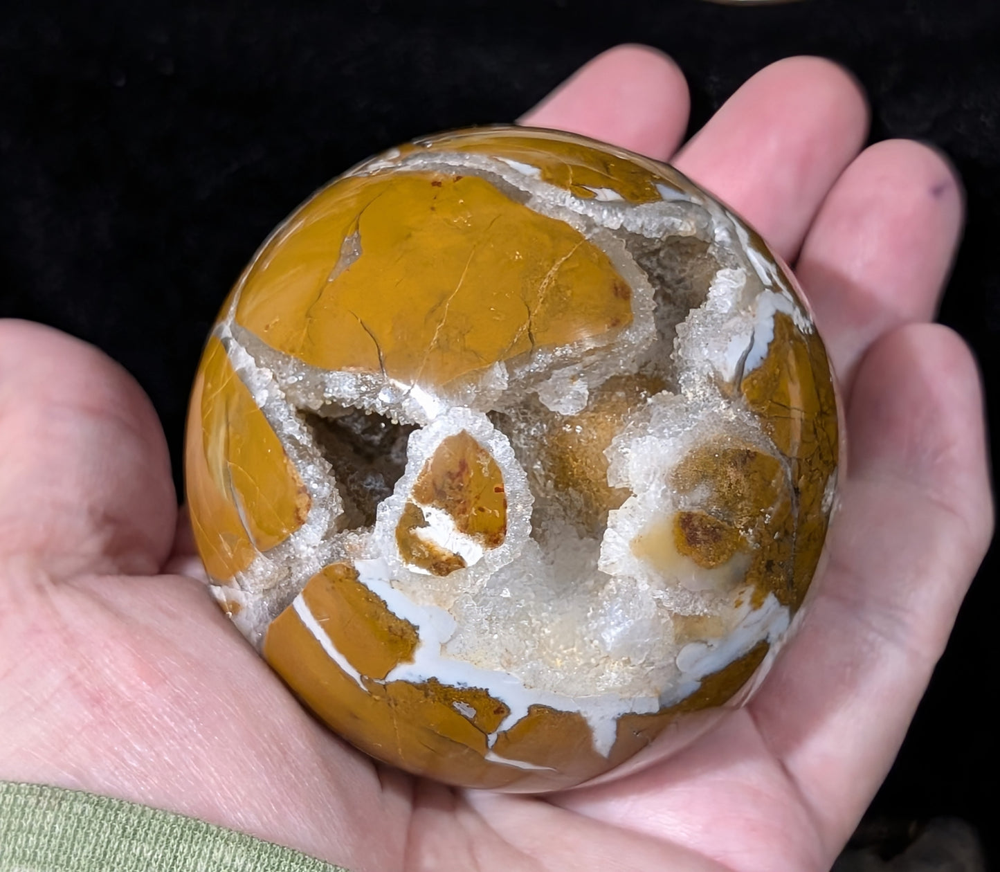 Druzy Maligano Jasper Sphere