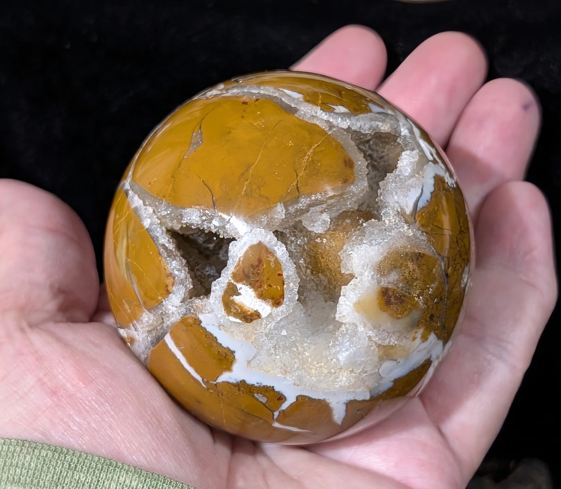 Druzy Maligano Jasper Sphere
