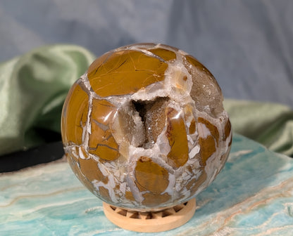 Druzy Maligano Jasper Sphere