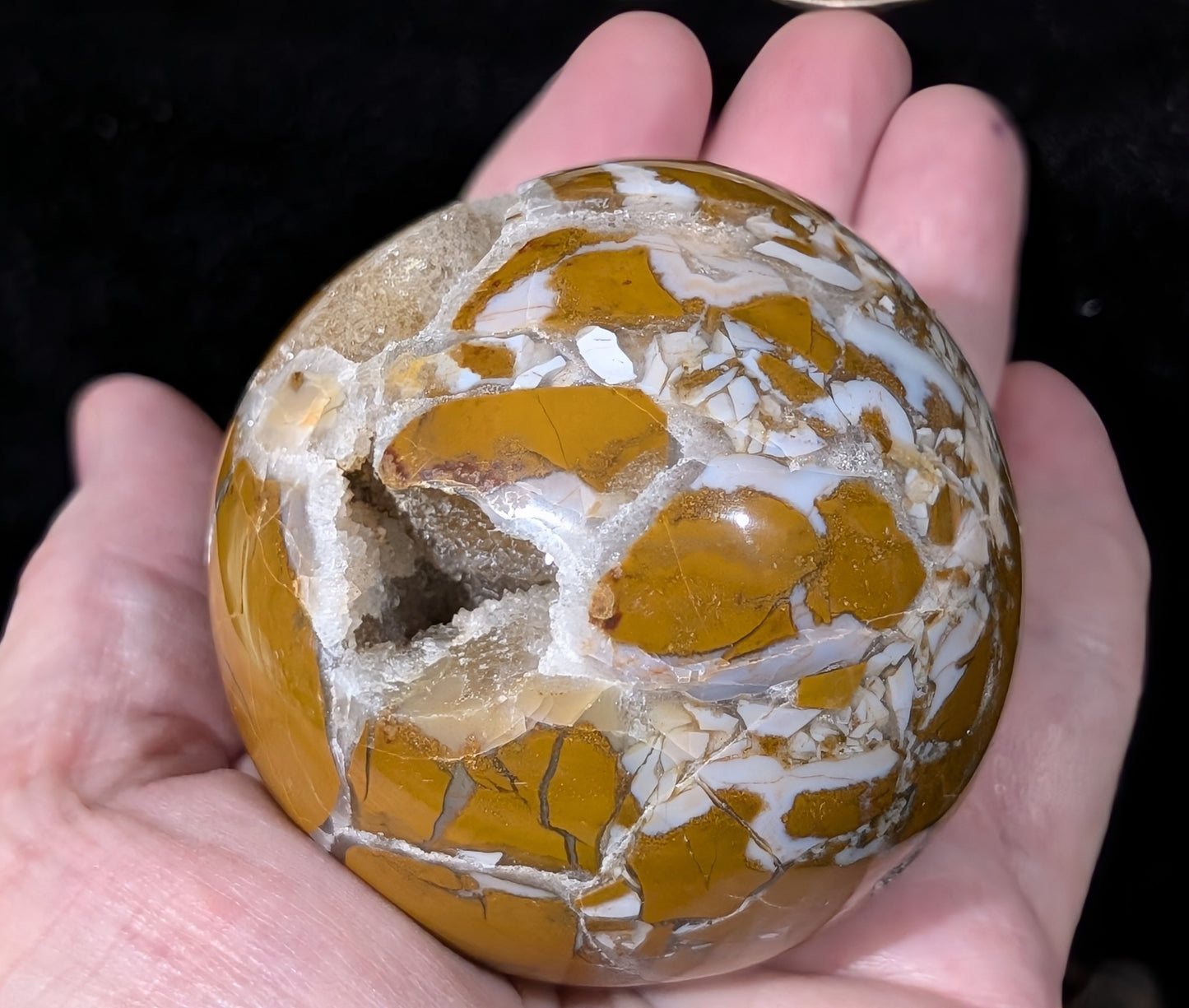 Druzy Maligano Jasper Sphere