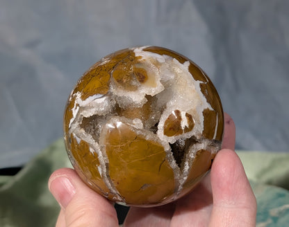 Druzy Maligano Jasper Sphere