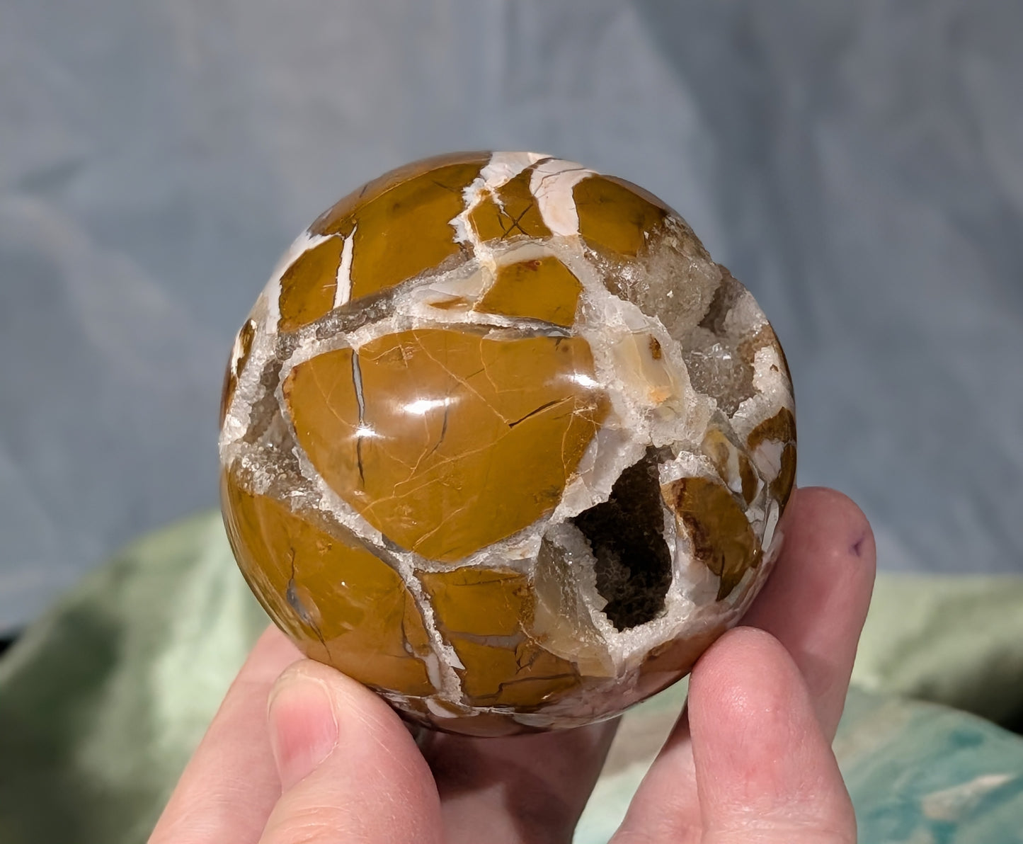 Druzy Maligano Jasper Sphere