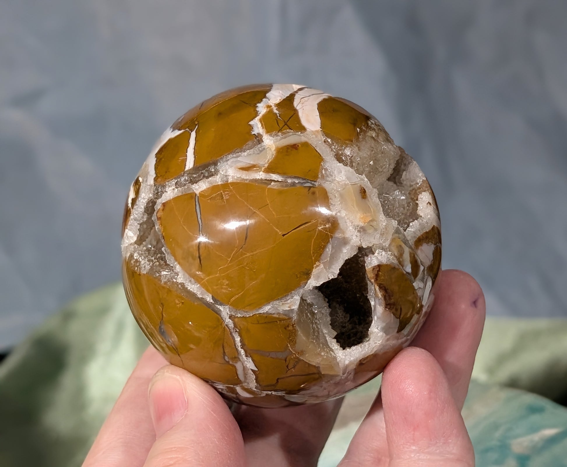 Druzy Maligano Jasper Sphere