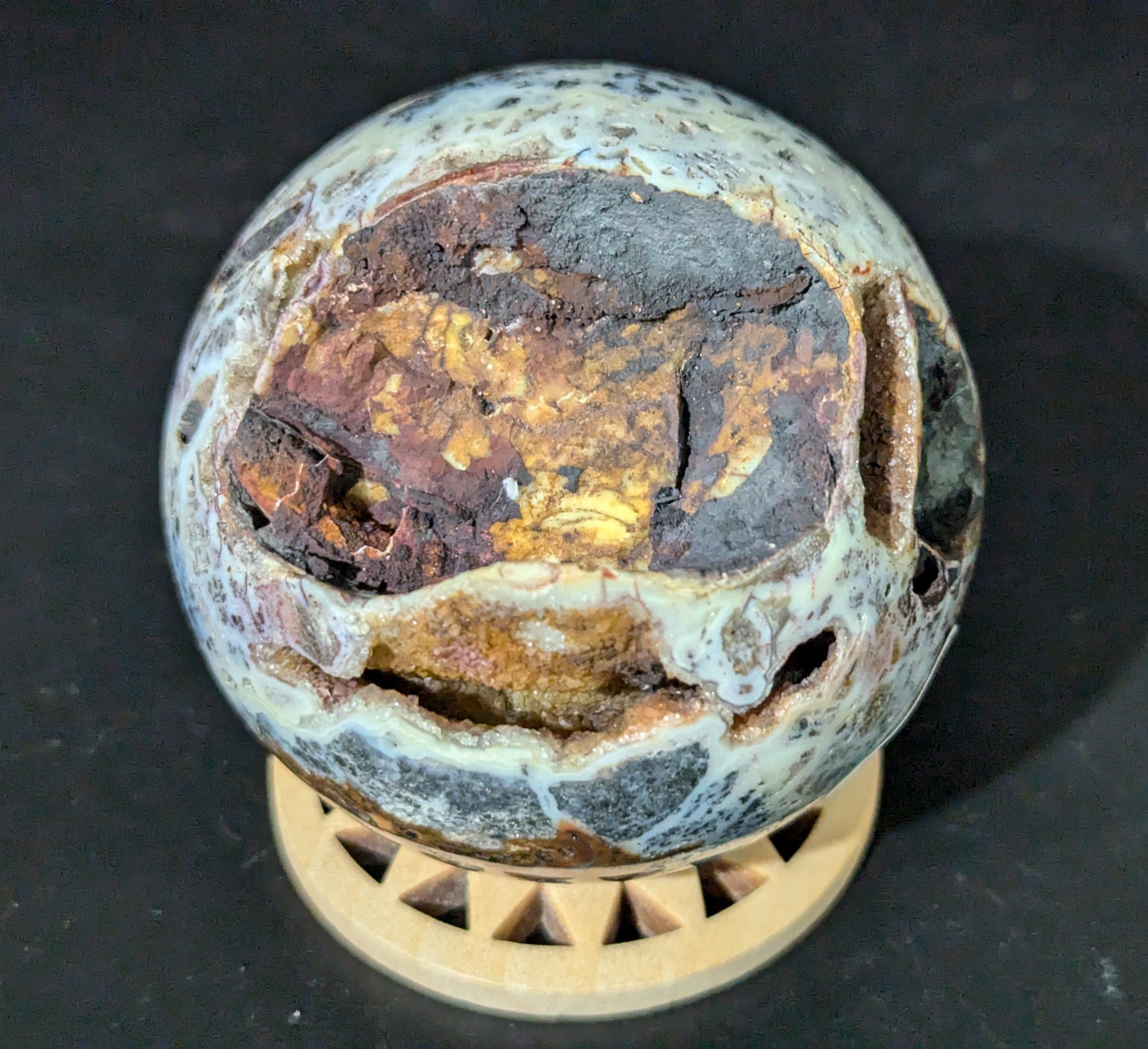 Druzy Marcasite Sphere
