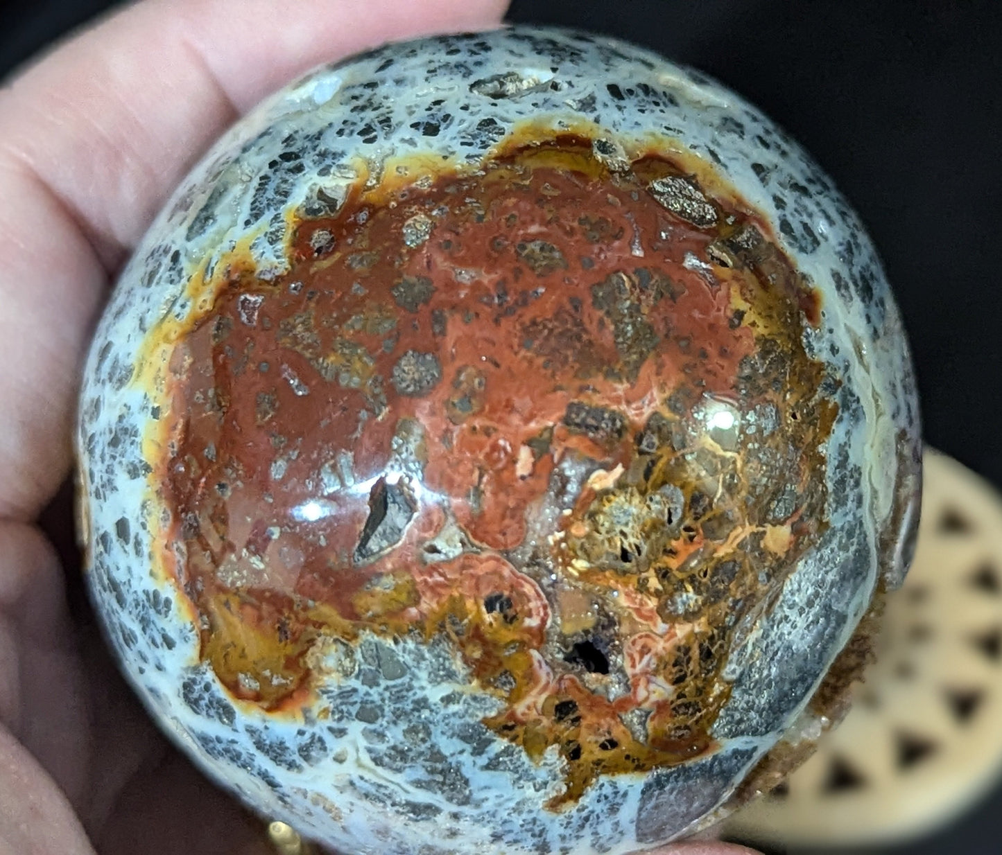 Druzy Marcasite Sphere