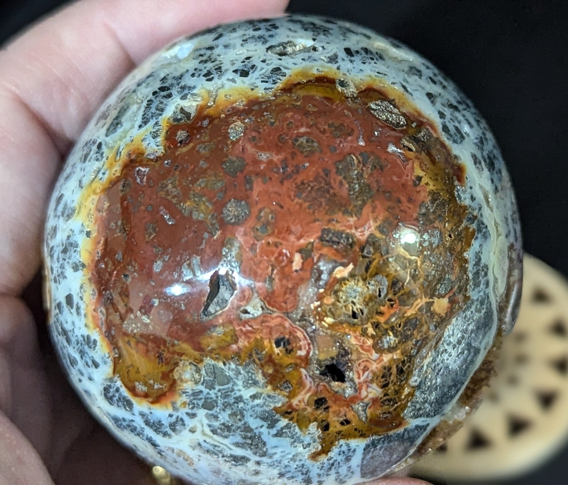 Druzy Marcasite Sphere
