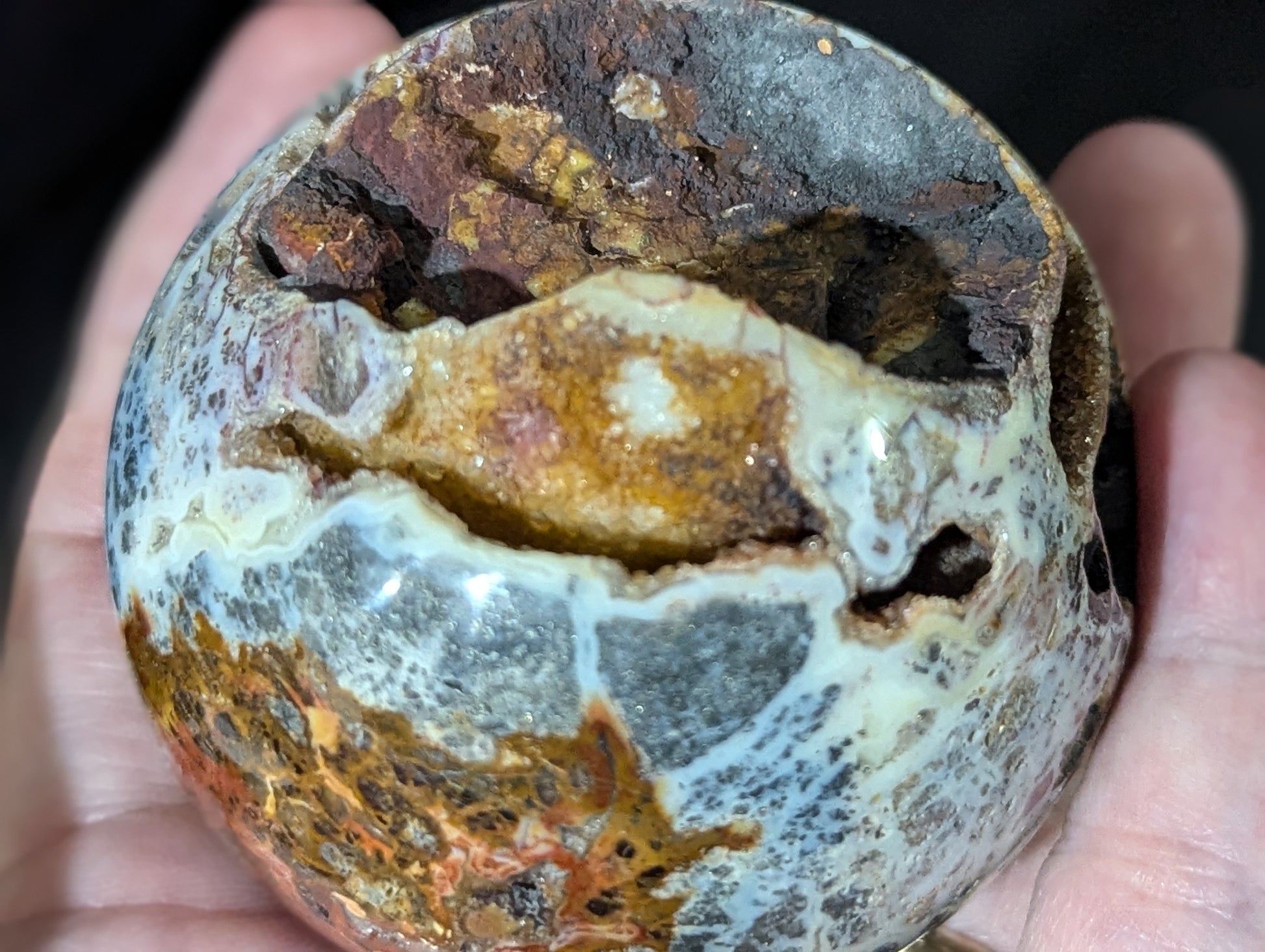 Druzy Marcasite Sphere