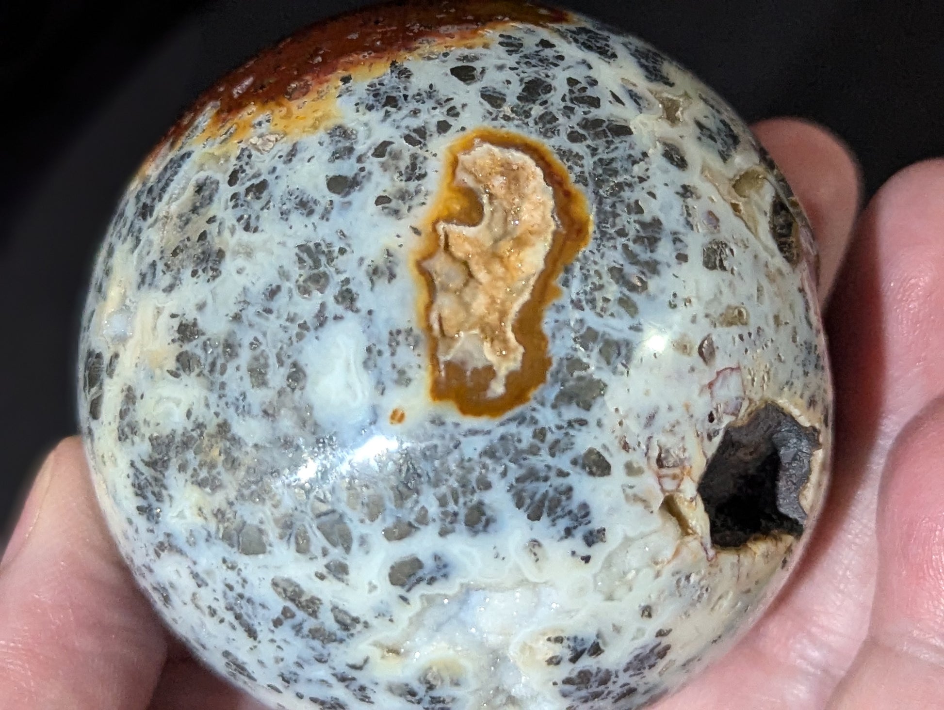 Druzy Marcasite Sphere