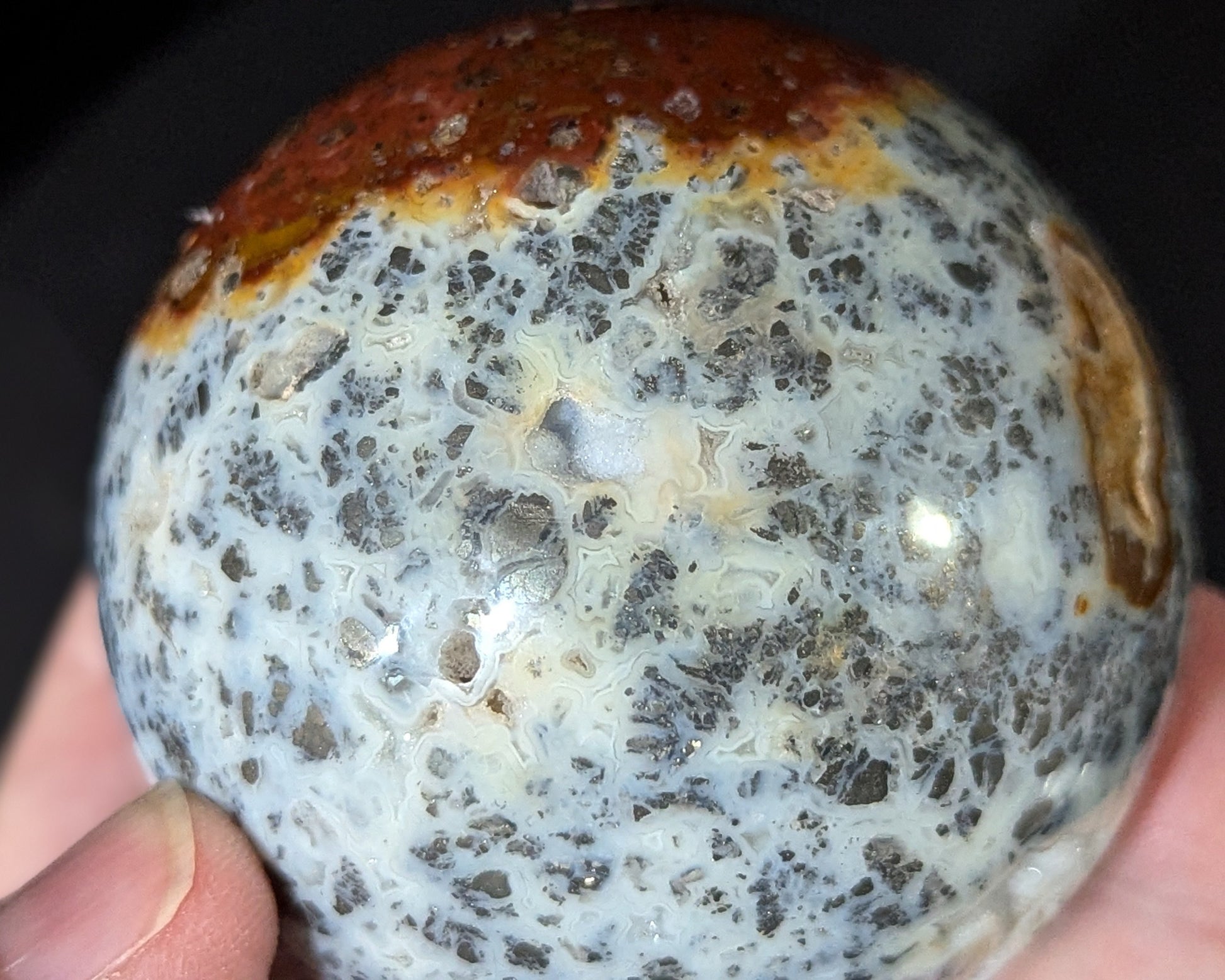 Druzy Marcasite Sphere
