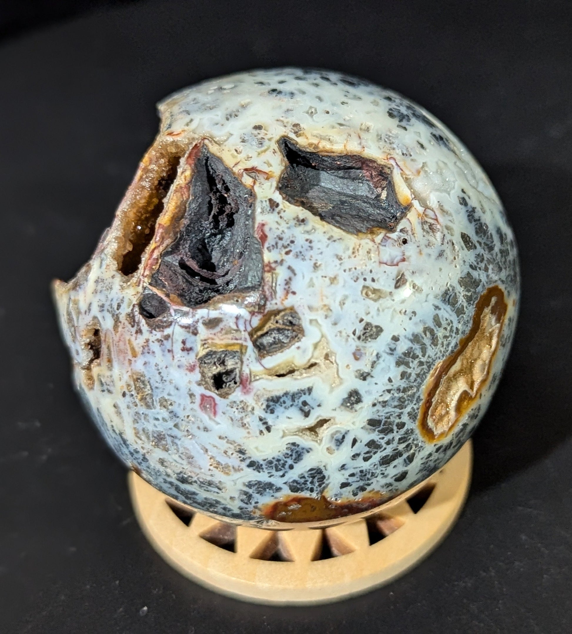 Druzy Marcasite Sphere