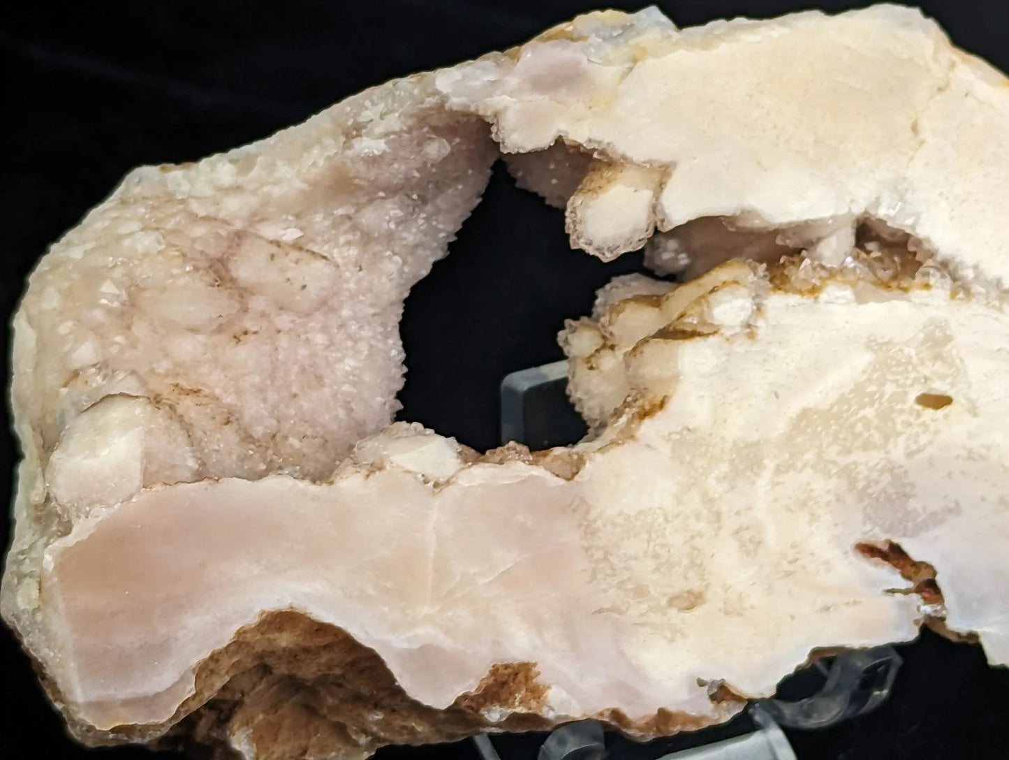 Druzy Pink Amethyst Flower Agate Slab