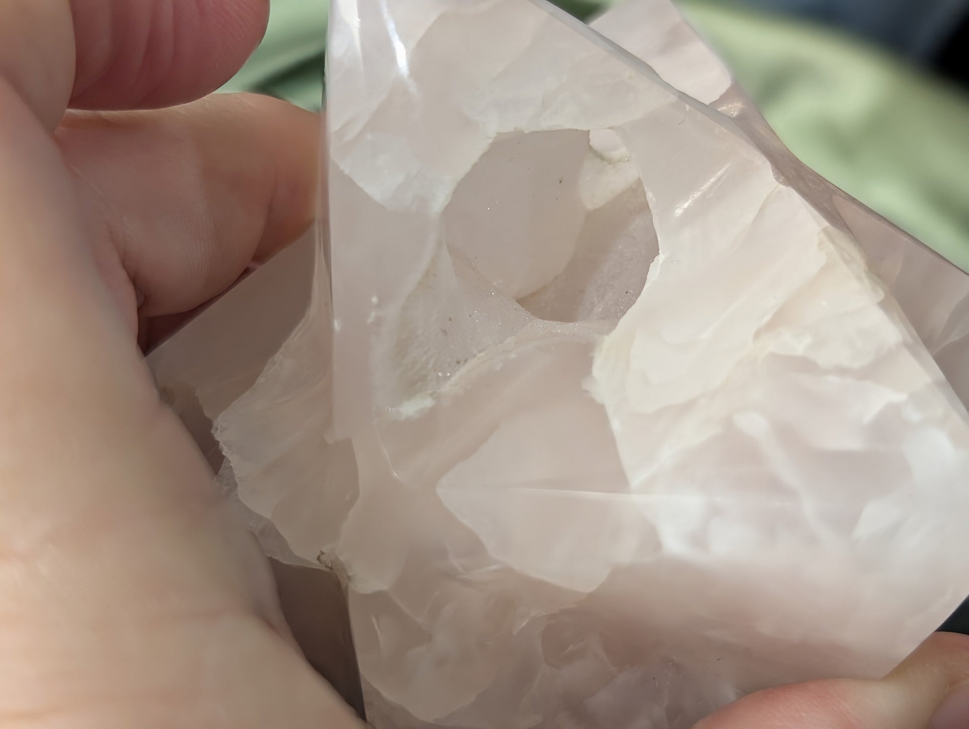Druzy Pink Mangano Calcite Merkaba 1P