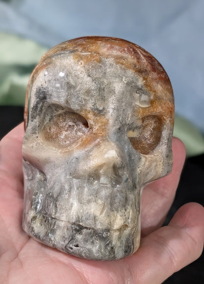 Druzy Red Sphalerite Skull