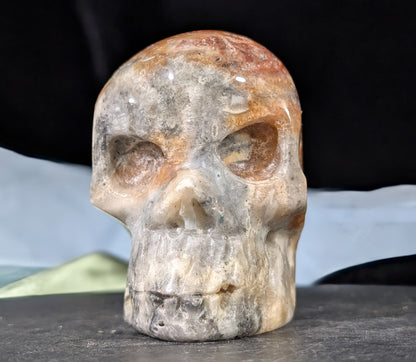 Druzy Red Sphalerite Skull