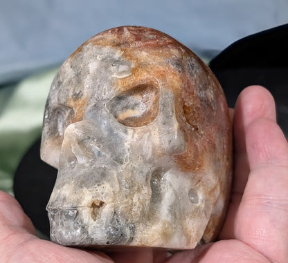 Druzy Red Sphalerite Skull