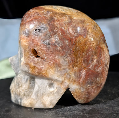 Druzy Red Sphalerite Skull