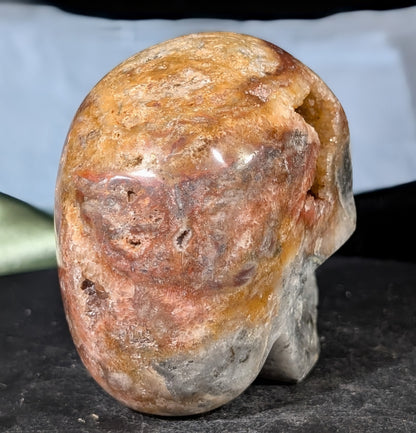 Druzy Red Sphalerite Skull