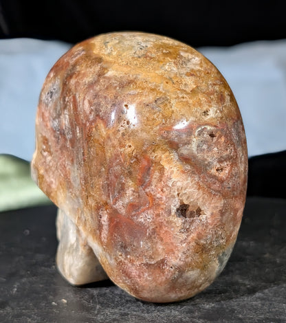 Druzy Red Sphalerite Skull