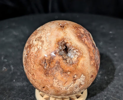Druzy Red Sphalerite Sphere