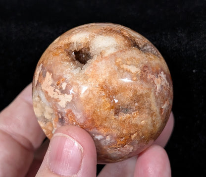Druzy Red Sphalerite Sphere