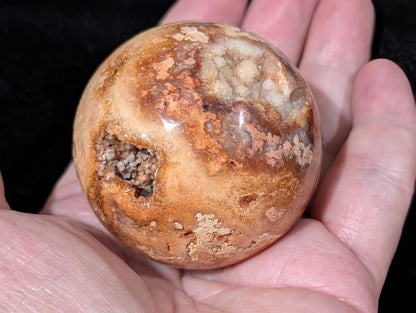 Druzy Red Sphalerite Sphere