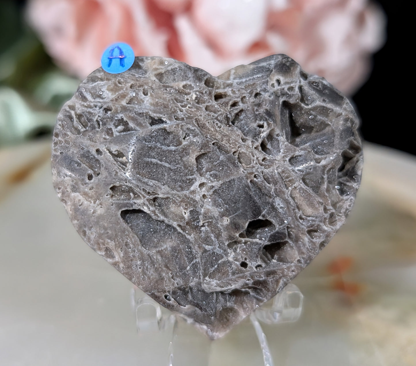 Druzy Sphalerite Heart