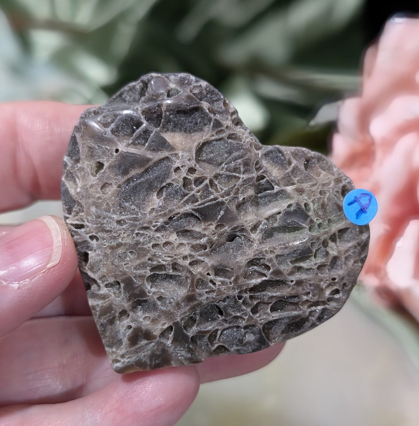 Druzy Sphalerite Heart