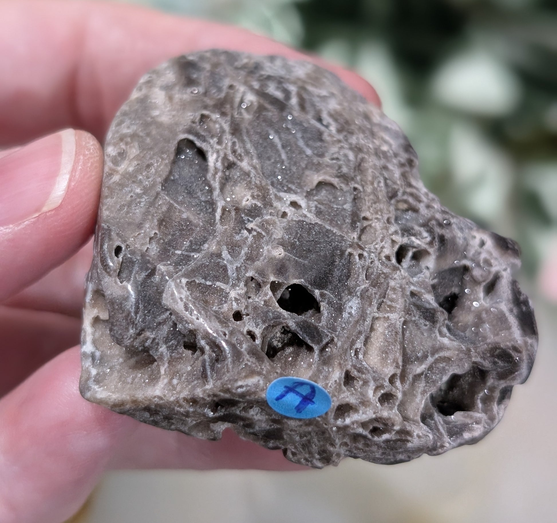 Druzy Sphalerite Heart