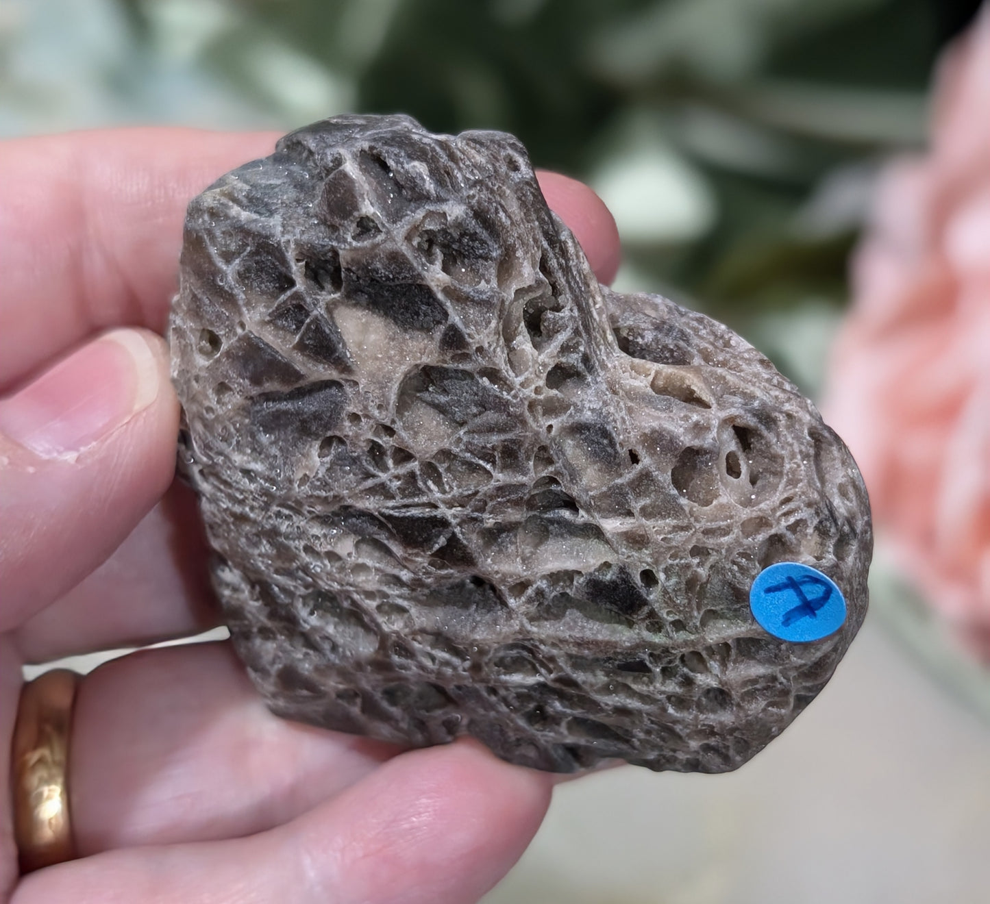 Druzy Sphalerite Heart
