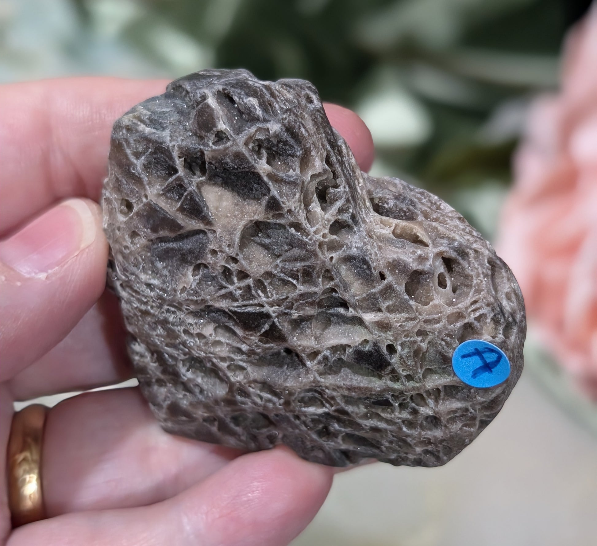 Druzy Sphalerite Heart