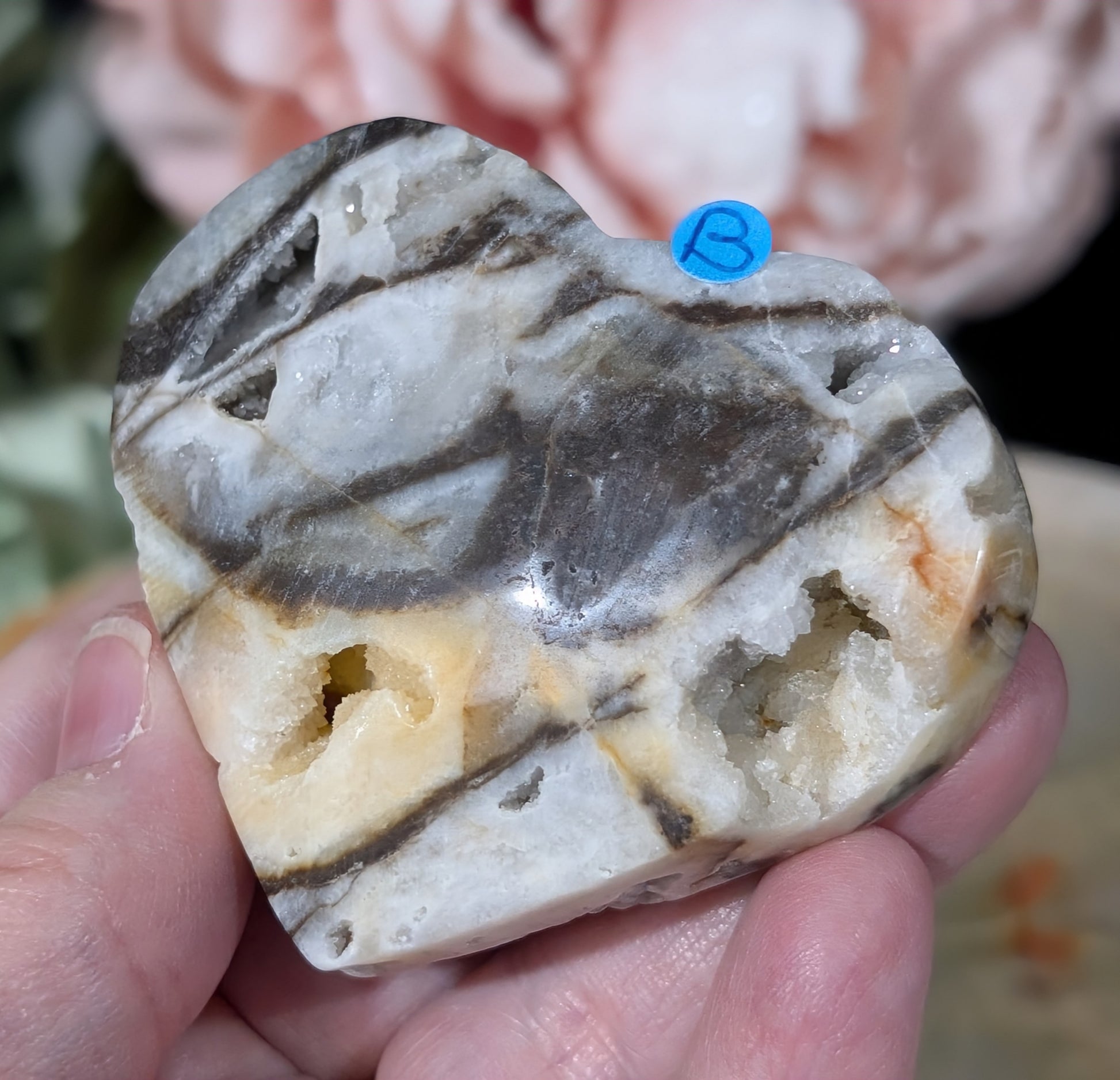 Druzy Sphalerite Heart