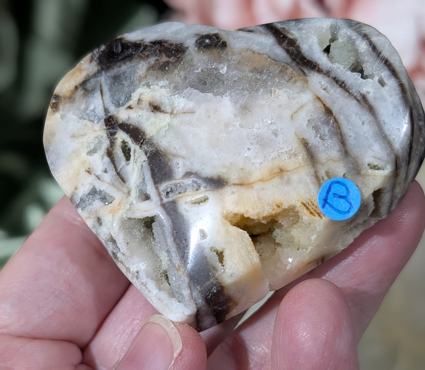 Druzy Sphalerite Heart