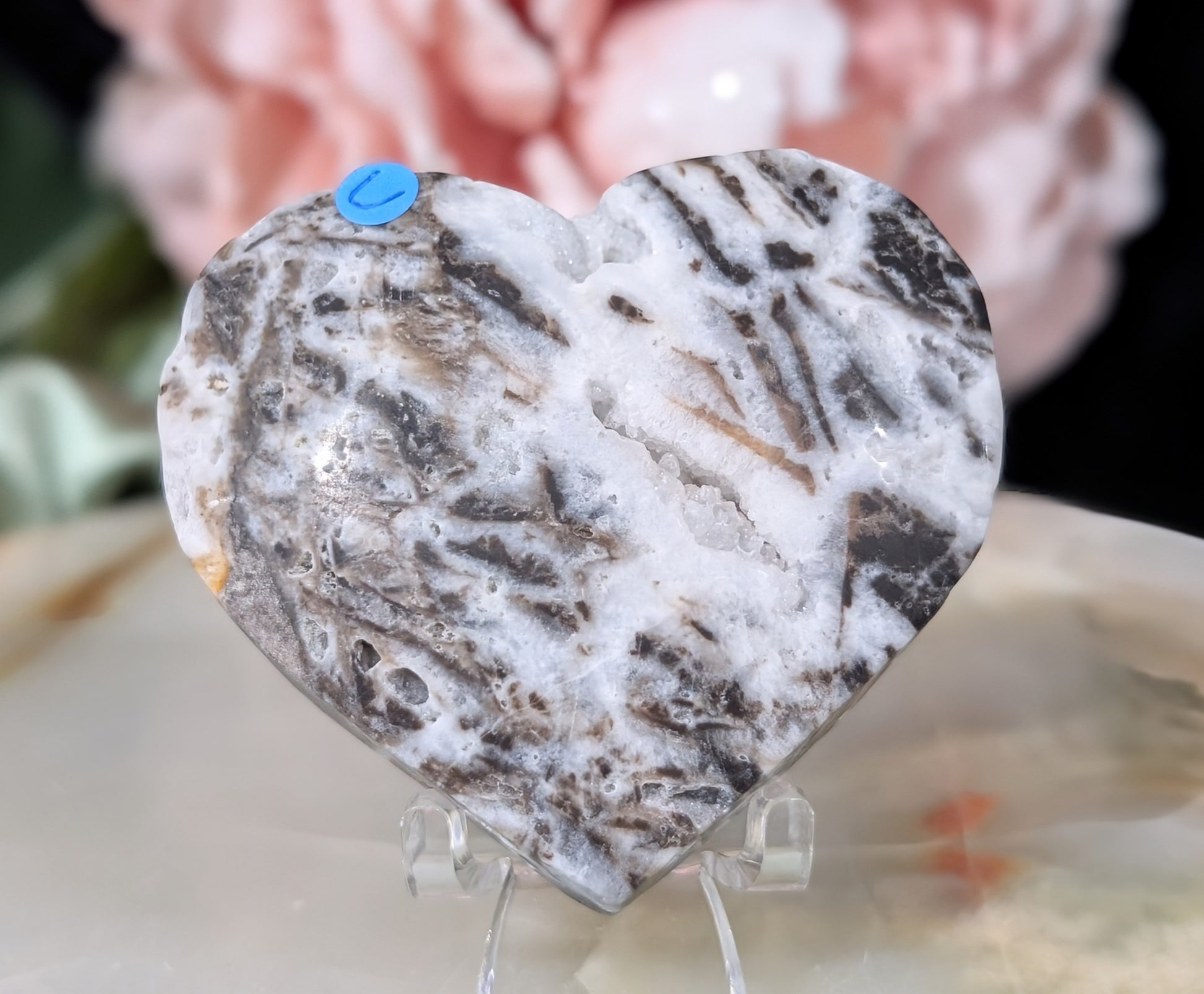 Druzy Sphalerite Heart