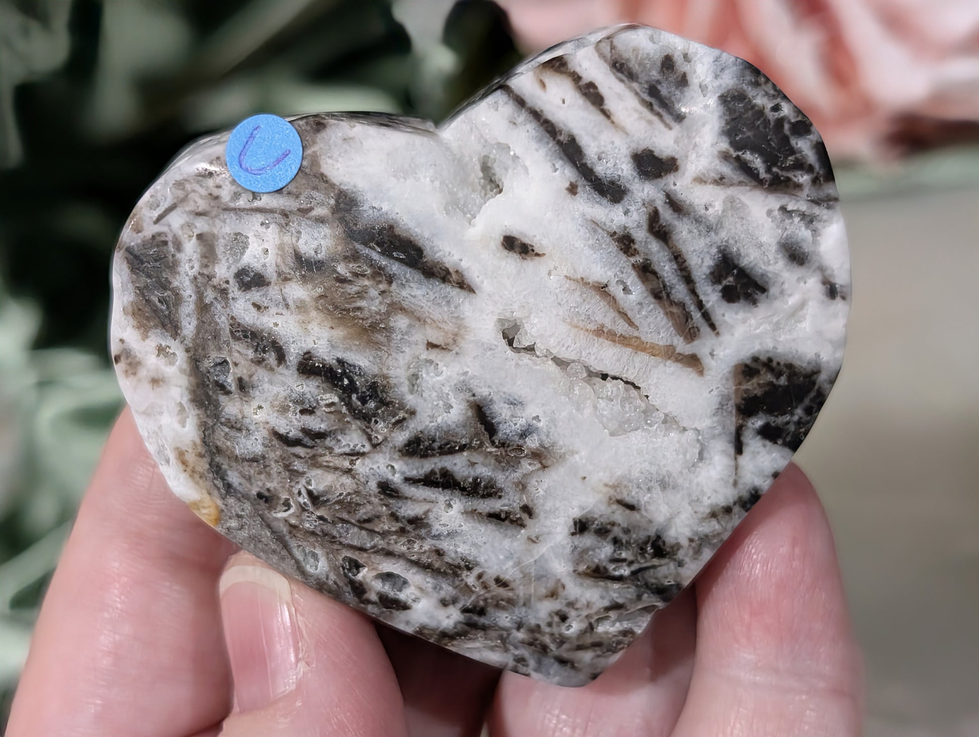 Druzy Sphalerite Heart