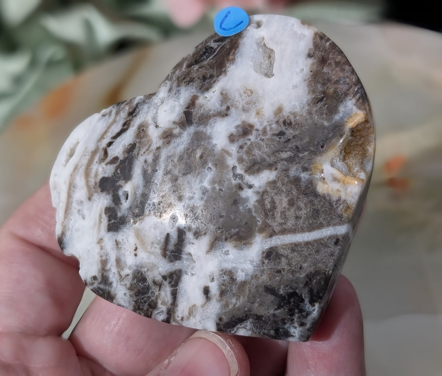 Druzy Sphalerite Heart