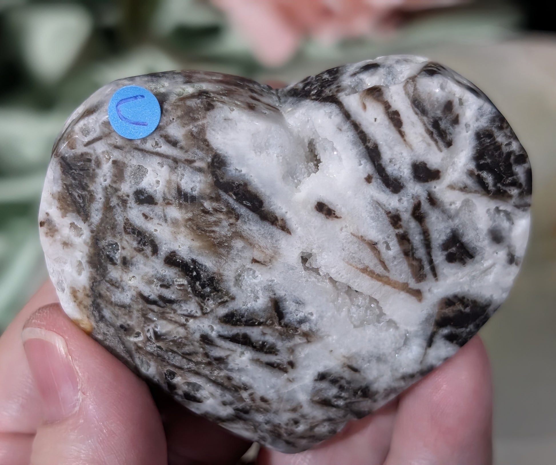 Druzy Sphalerite Heart