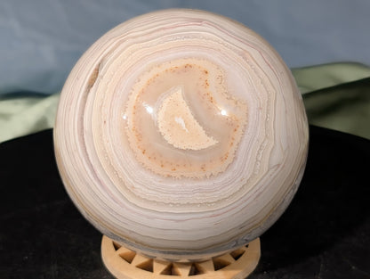 Druzy White Agate Sphere