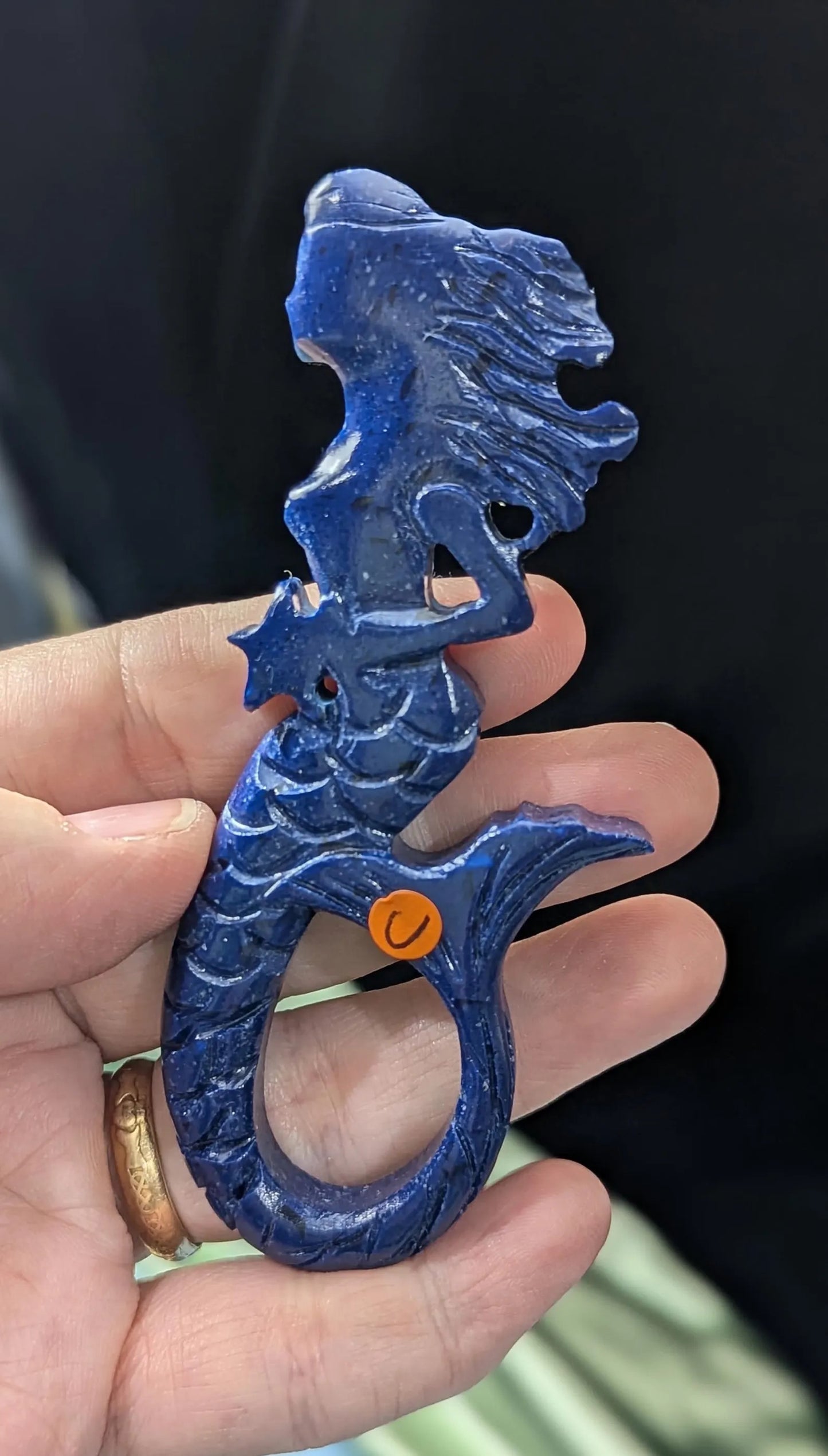 Dumortierite Mermaid Figurine